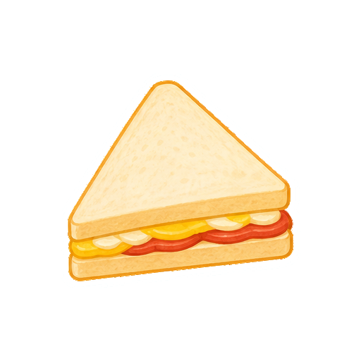 文字やロゴがないサンドイッチアイコン
