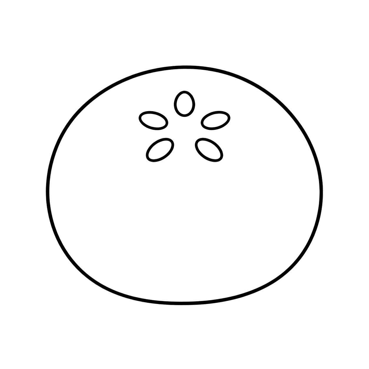 あんぱんのぬりえ用線画