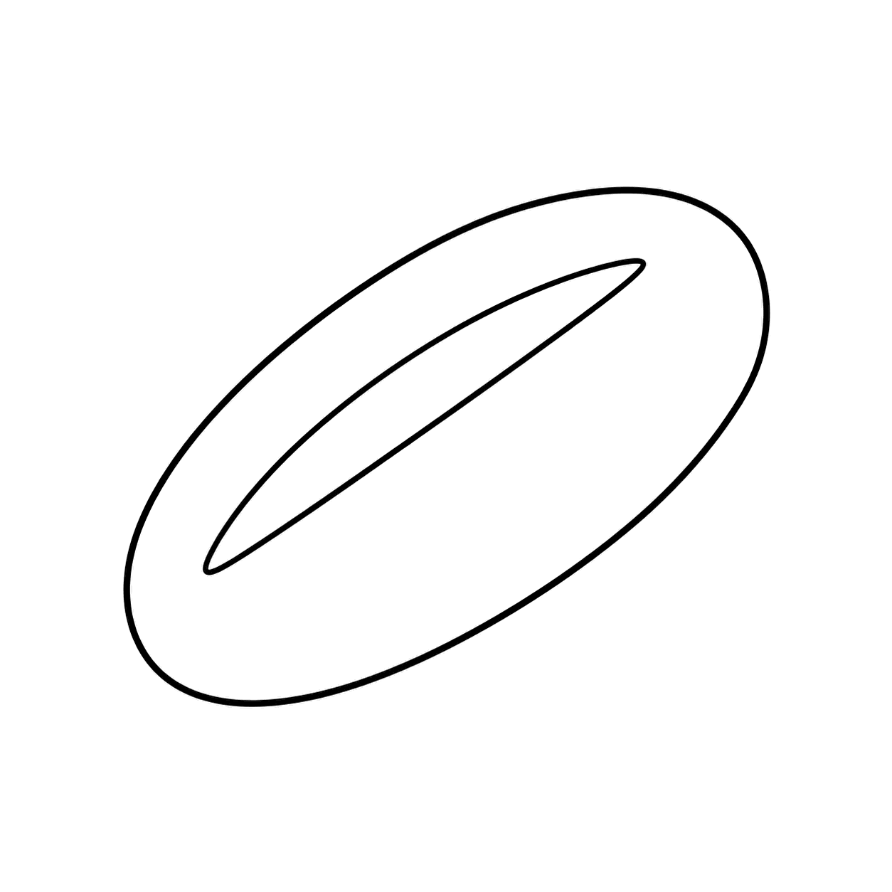 コッペパンのぬりえ用線画