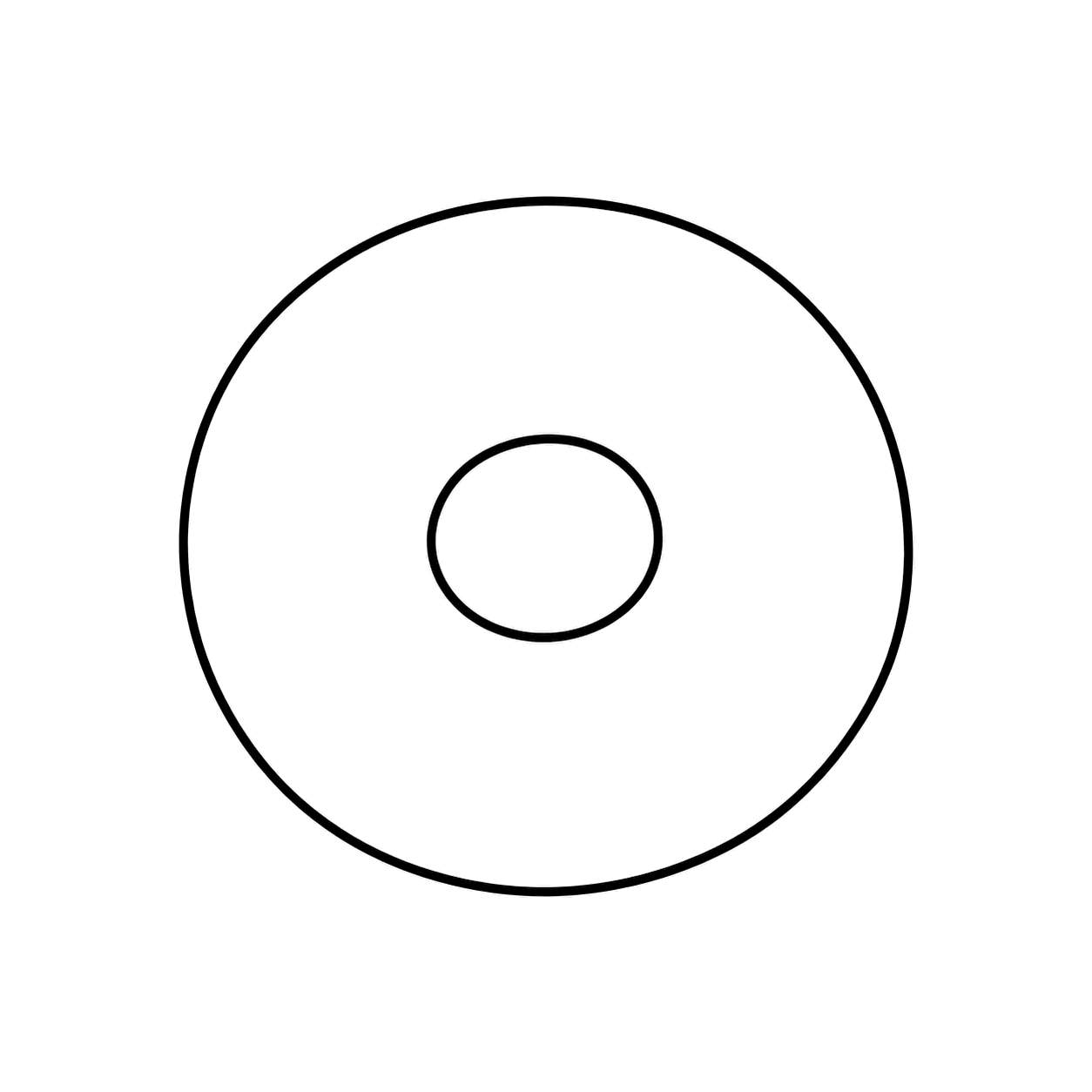 ベーグルのぬりえ用線画