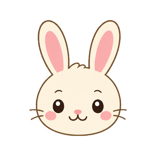 かわいいうさぎのイラスト16点・ぬり絵14種類のカラー見本