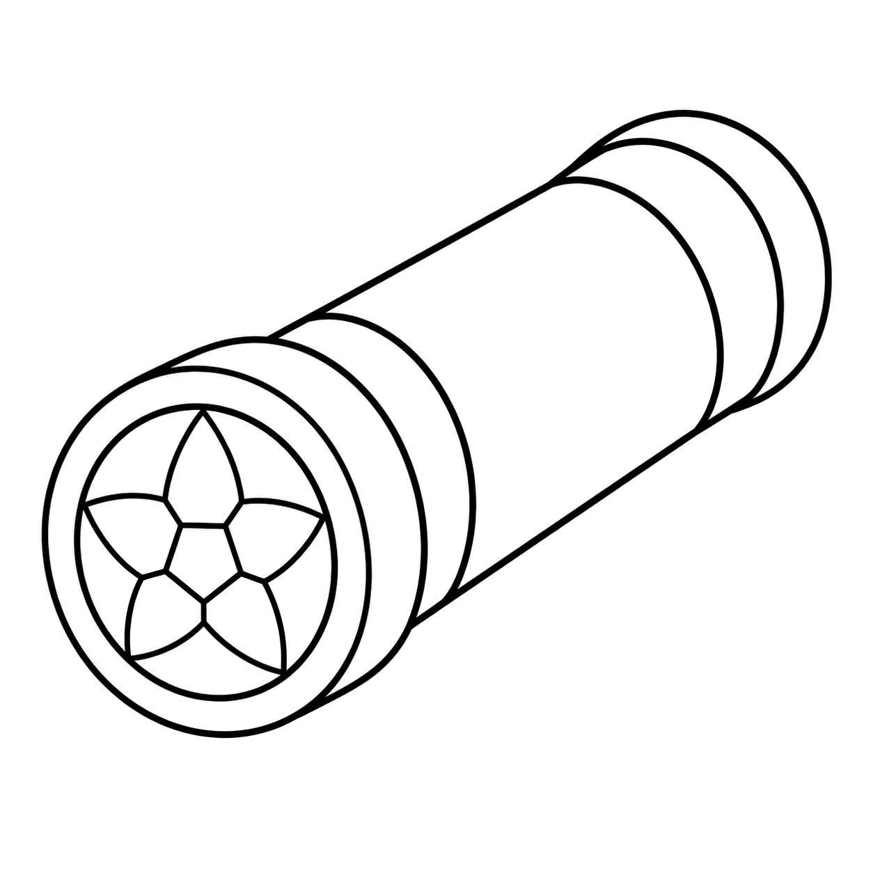 万華鏡のぬり絵用線画