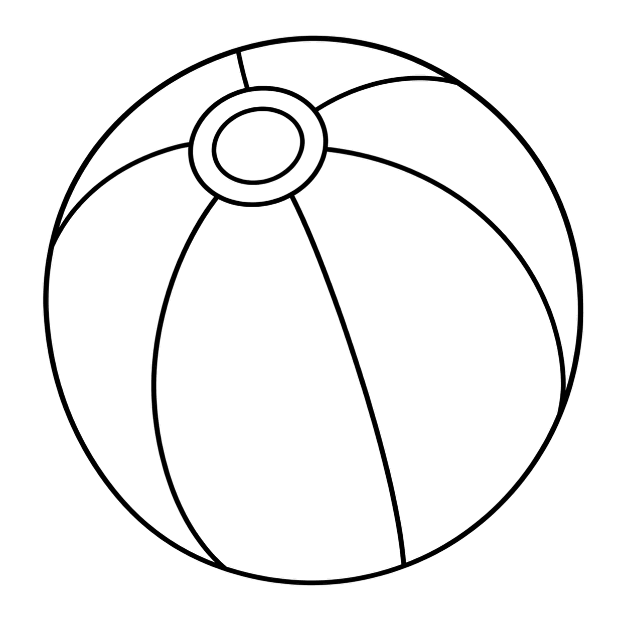 紙風船のぬり絵用線画