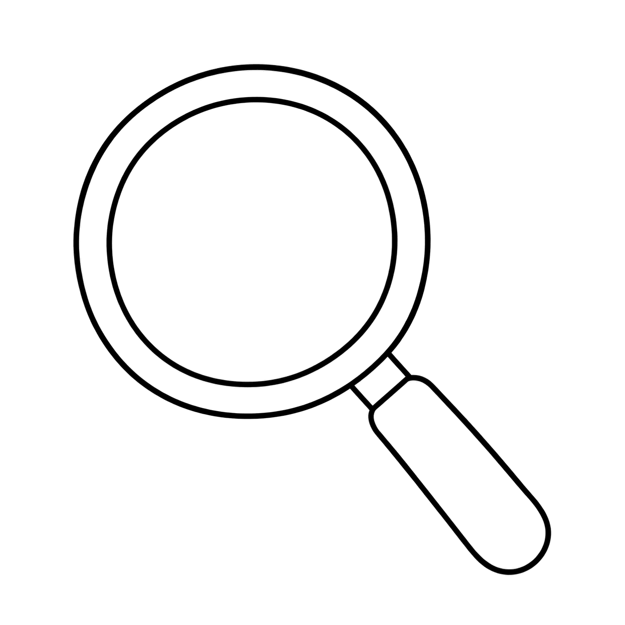 虫めがねのぬりえ用線画