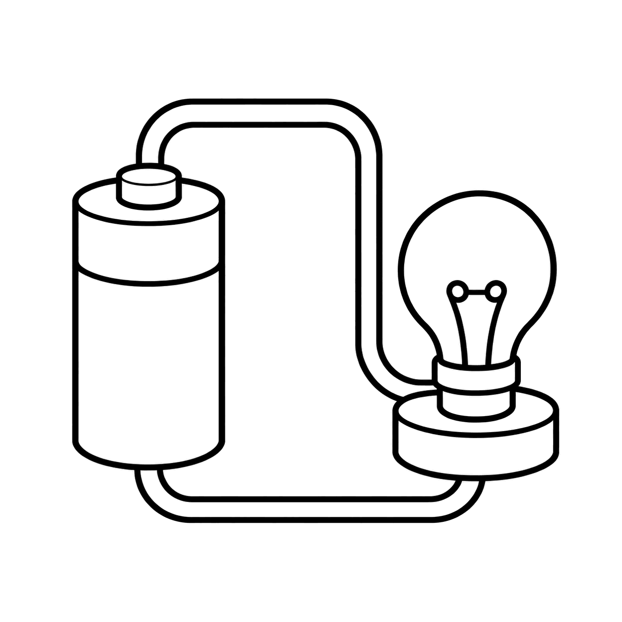 回路のぬり絵用線画