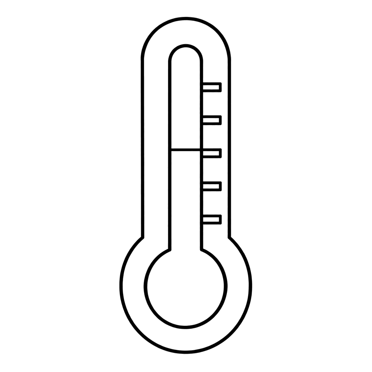 温度計のぬり絵用線画