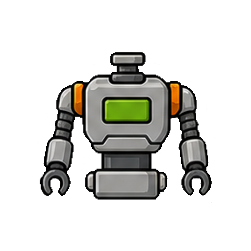 文字やロゴがないロボット本体のアイコン