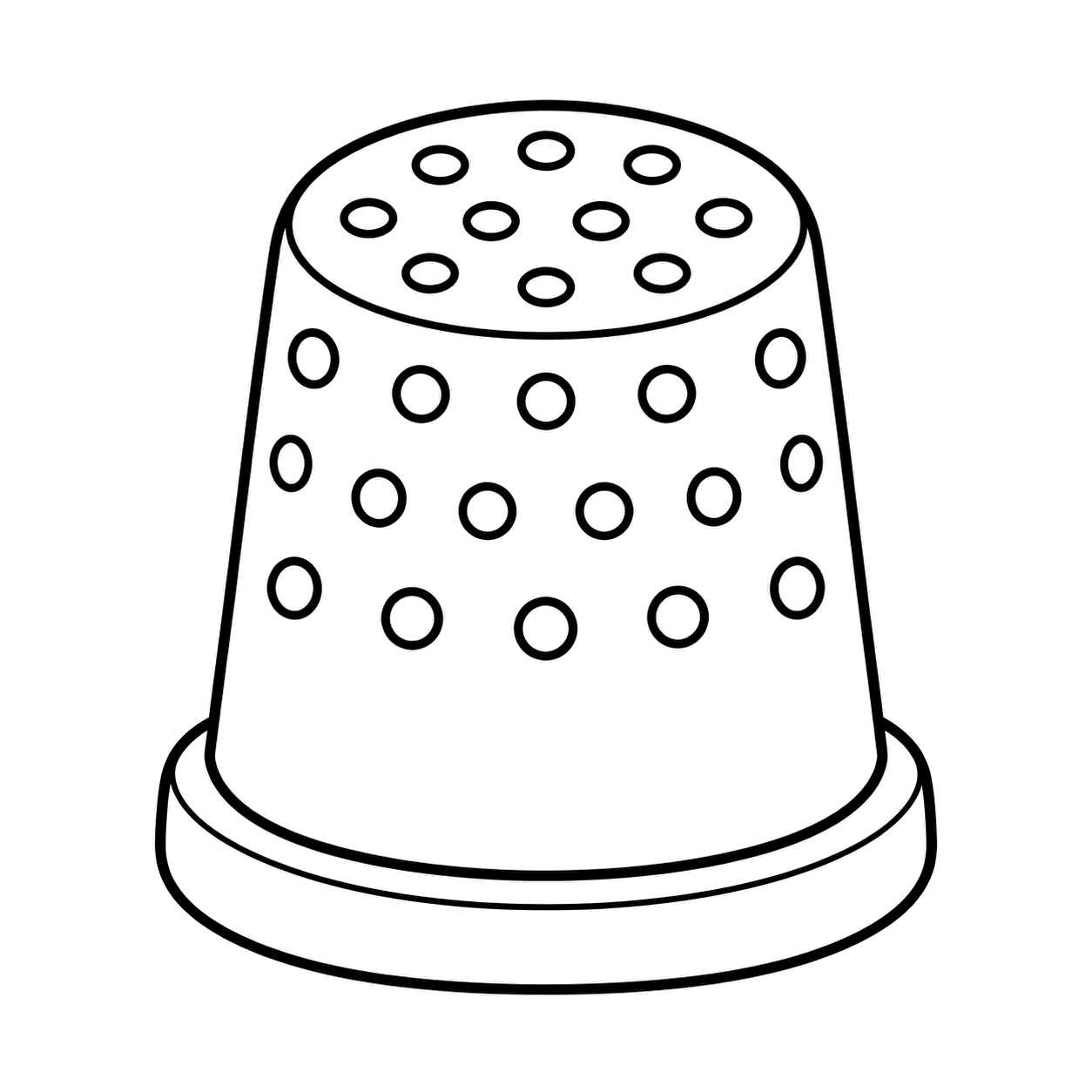 指ぬきのぬり絵用線画