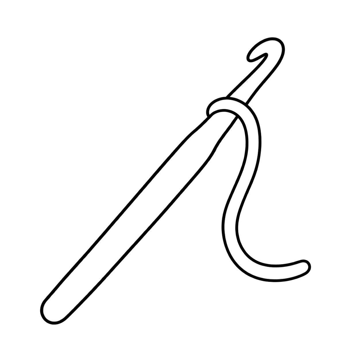 かぎ針のぬりえ用線画