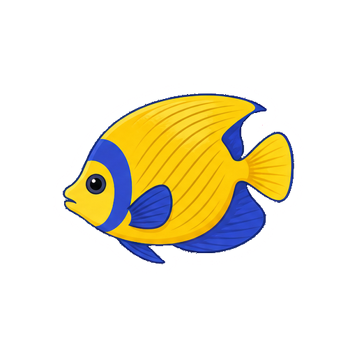 笑顔や文字がない熱帯魚アイコン