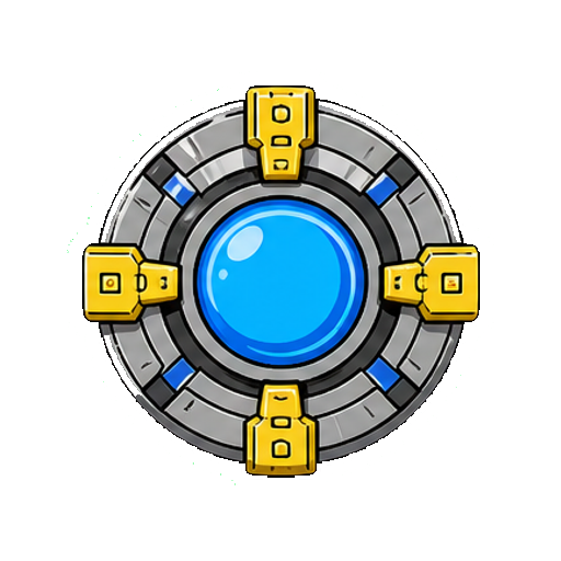 文字やロゴがないエネルギーコアアイコン