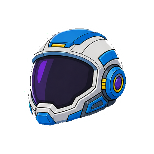 顔や国旗や文字がない宇宙ヘルメットアイコン