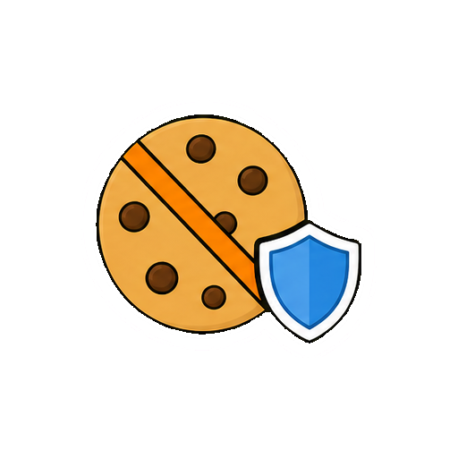 顔や文字がないCookieオフアイコン
