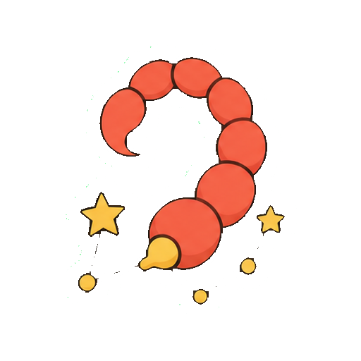 文字や数字やロゴがない蠍座の尾アイコン