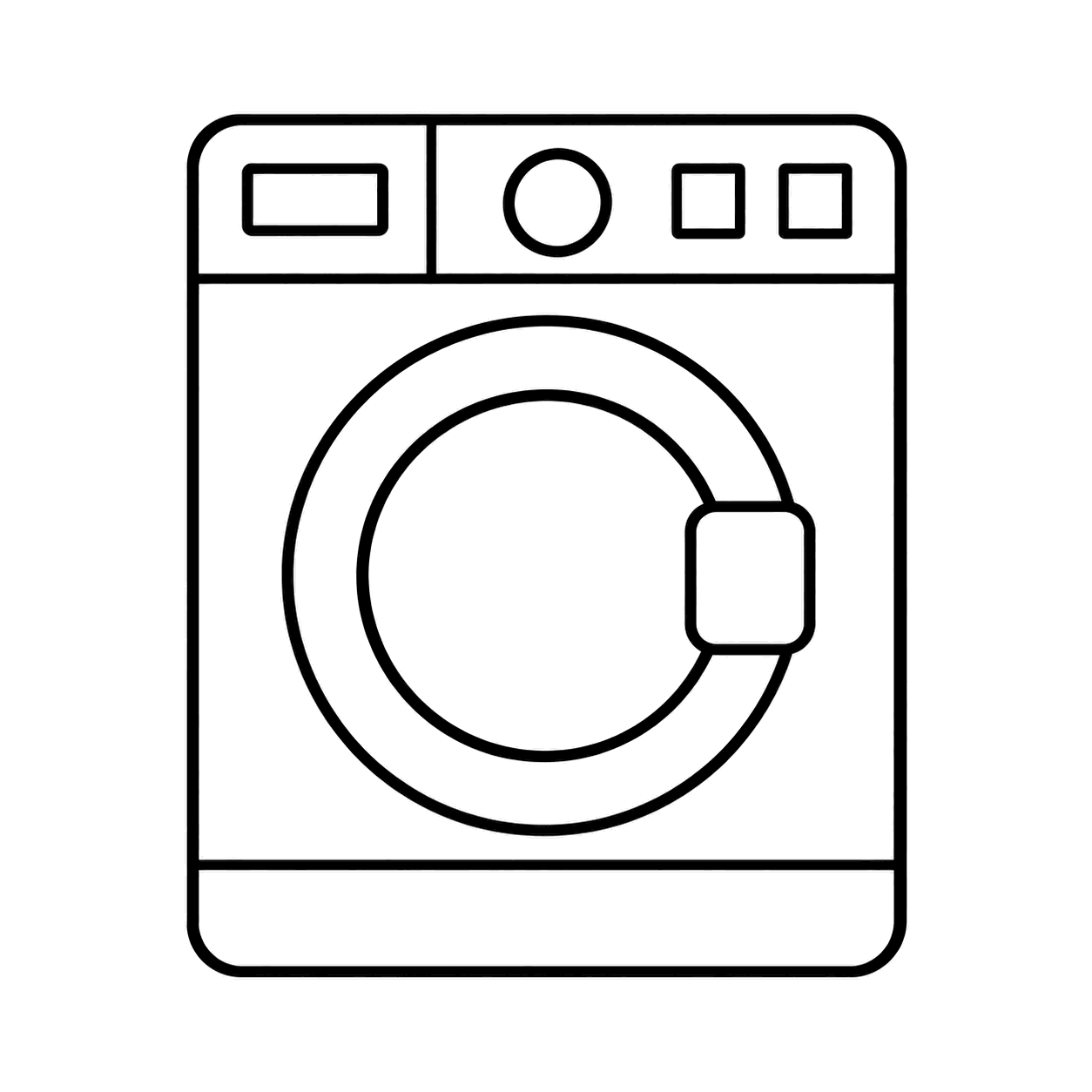 洗濯機のぬりえ用線画（洗濯用品のイラスト16個・ぬりえ14種類セット）