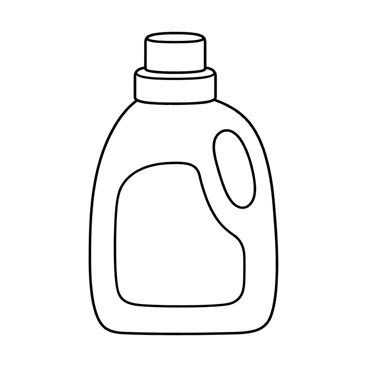 洗剤のぬりえ用線画