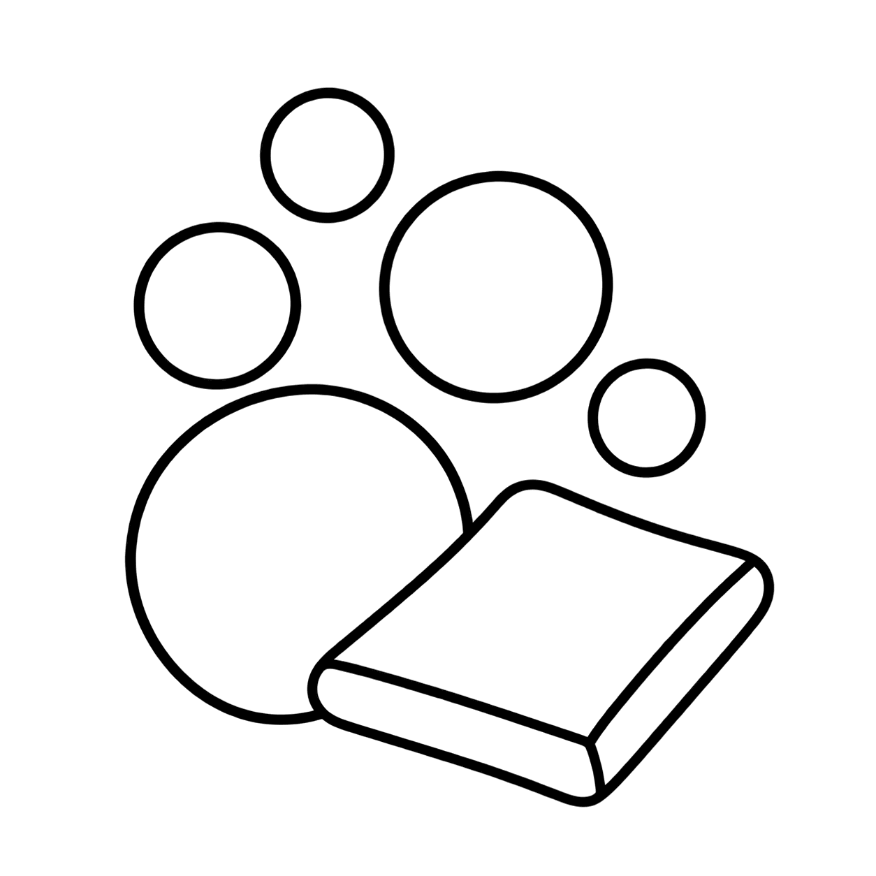 洗濯泡のぬりえ用線画