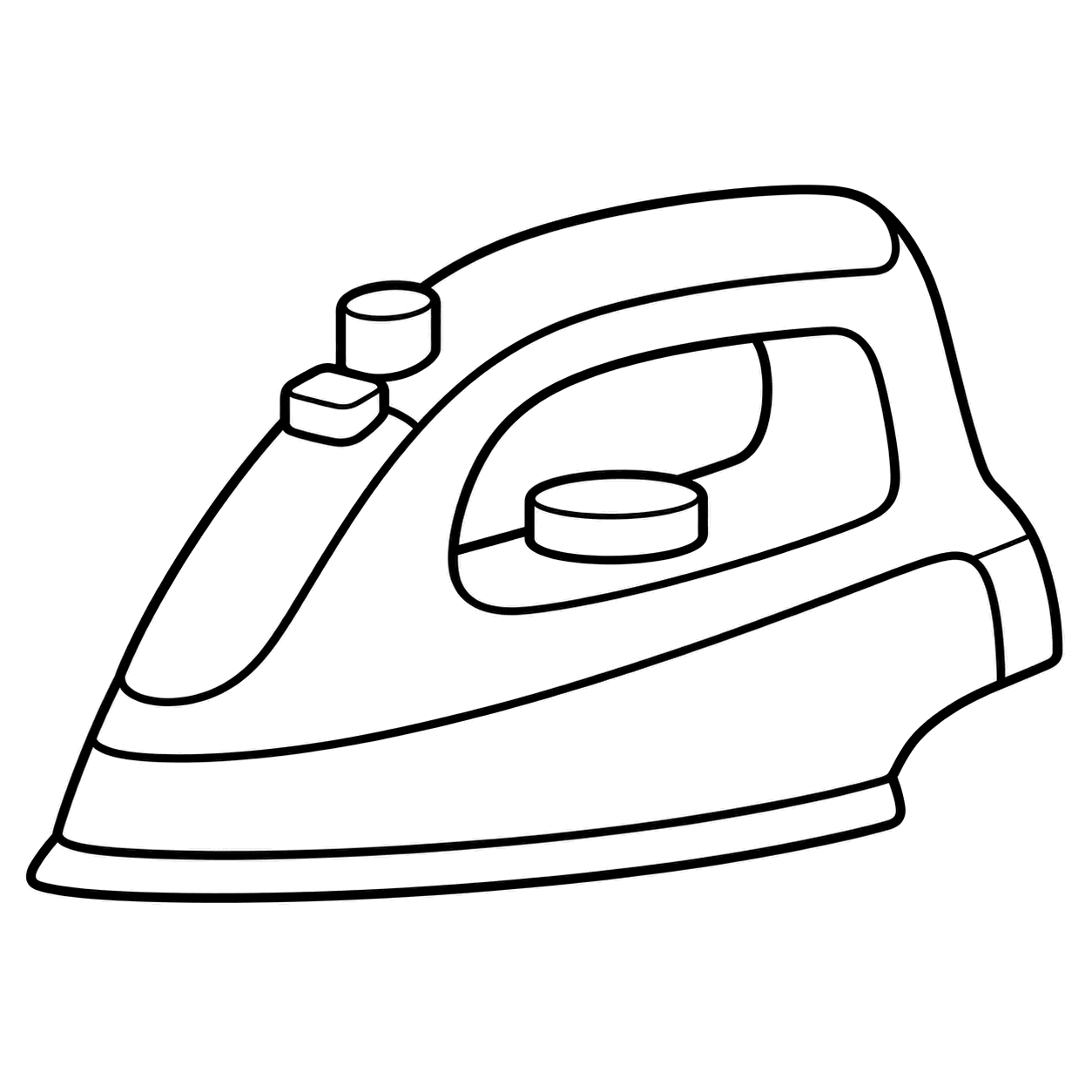 アイロンのぬりえ用線画