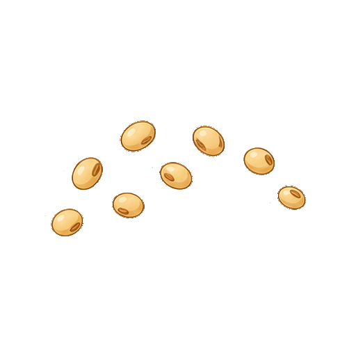 文字がないまかれた豆のアイコン