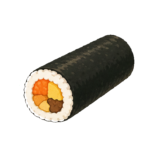 ラベルや文字がない一本の恵方巻アイコン