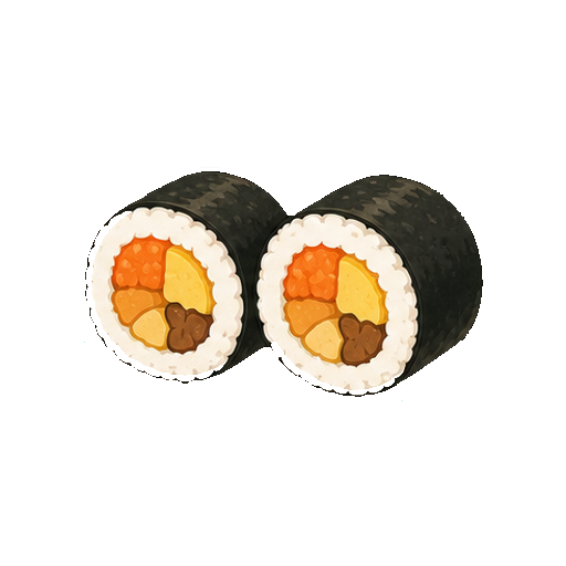 ラベルや文字がない切った恵方巻アイコン
