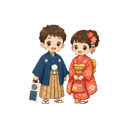 文字がない祝い着のきょうだいアイコン