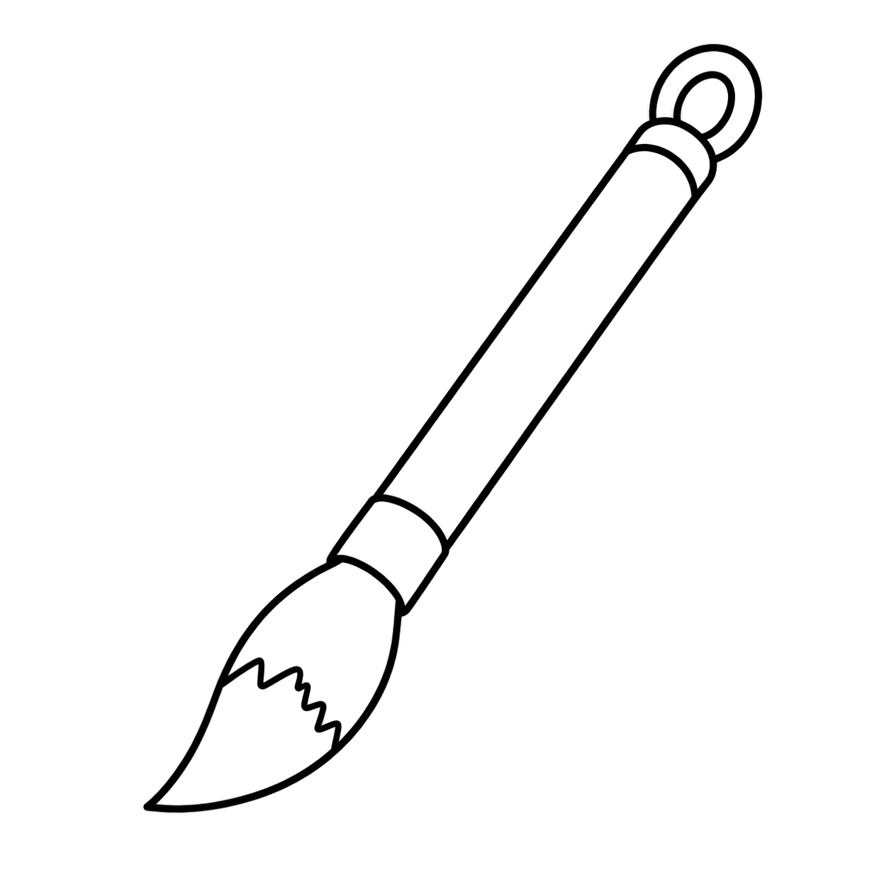 書道筆のぬりえ用線画（書道・書き初めのイラスト・ぬりえ16種類）