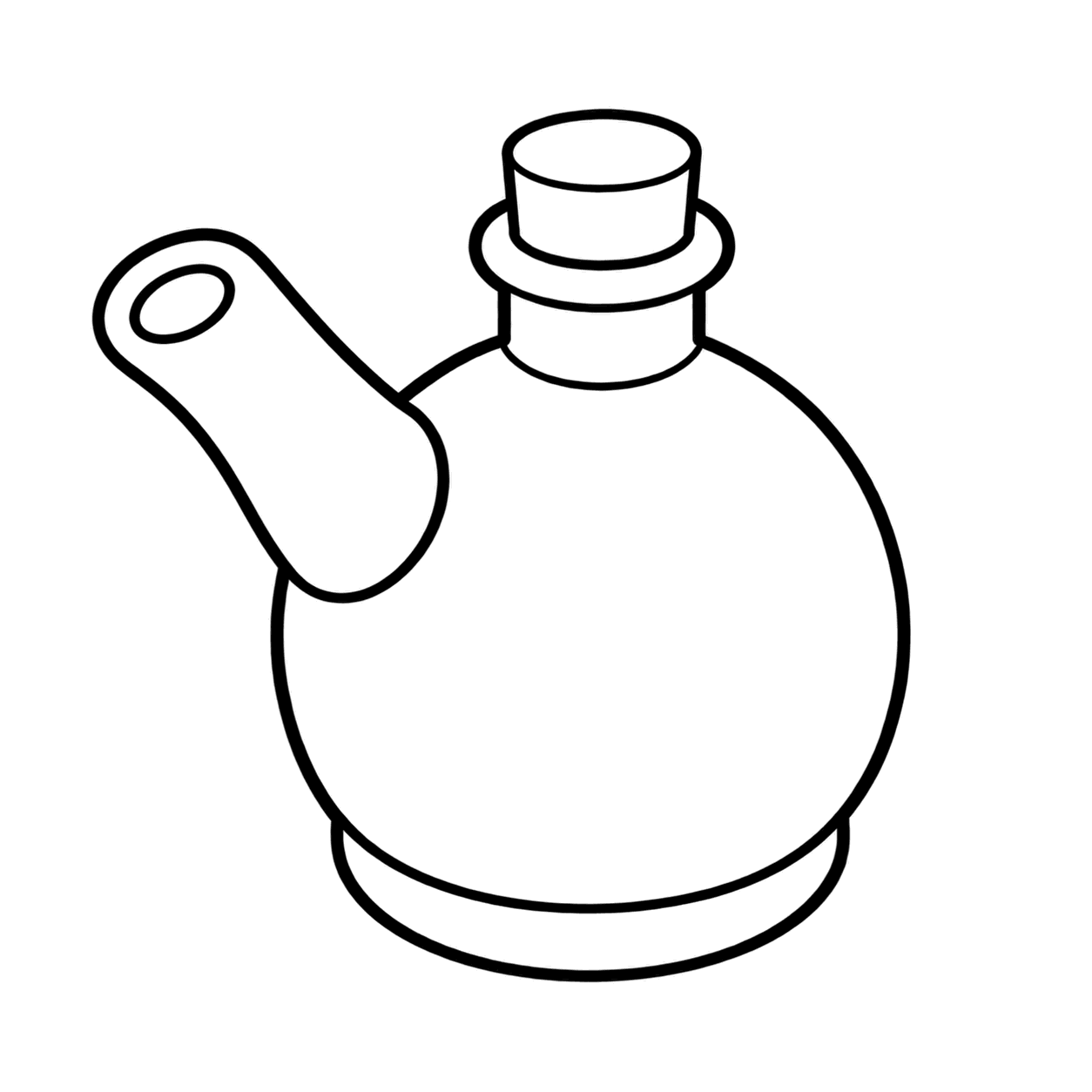 水差しのぬりえ用線画