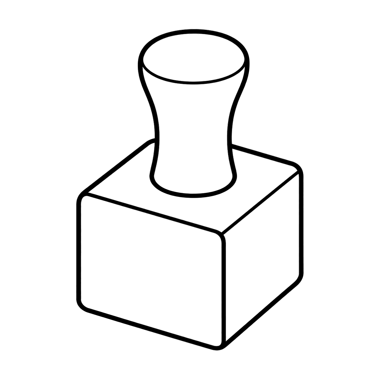 落款印のぬりえ用線画