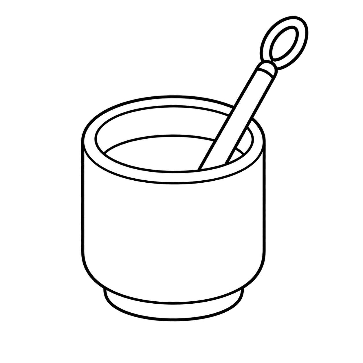 筆洗いのぬりえ用線画