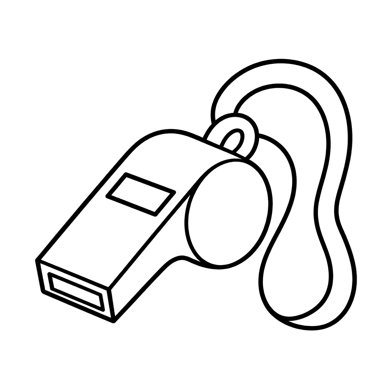 ホイッスルのぬりえ用線画