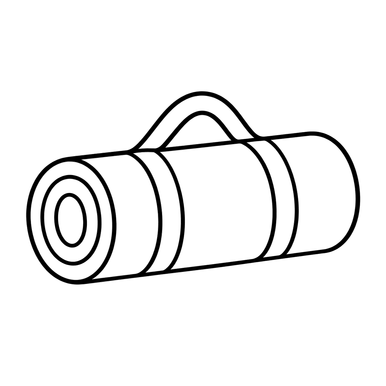 ヨガマットのぬりえ用線画