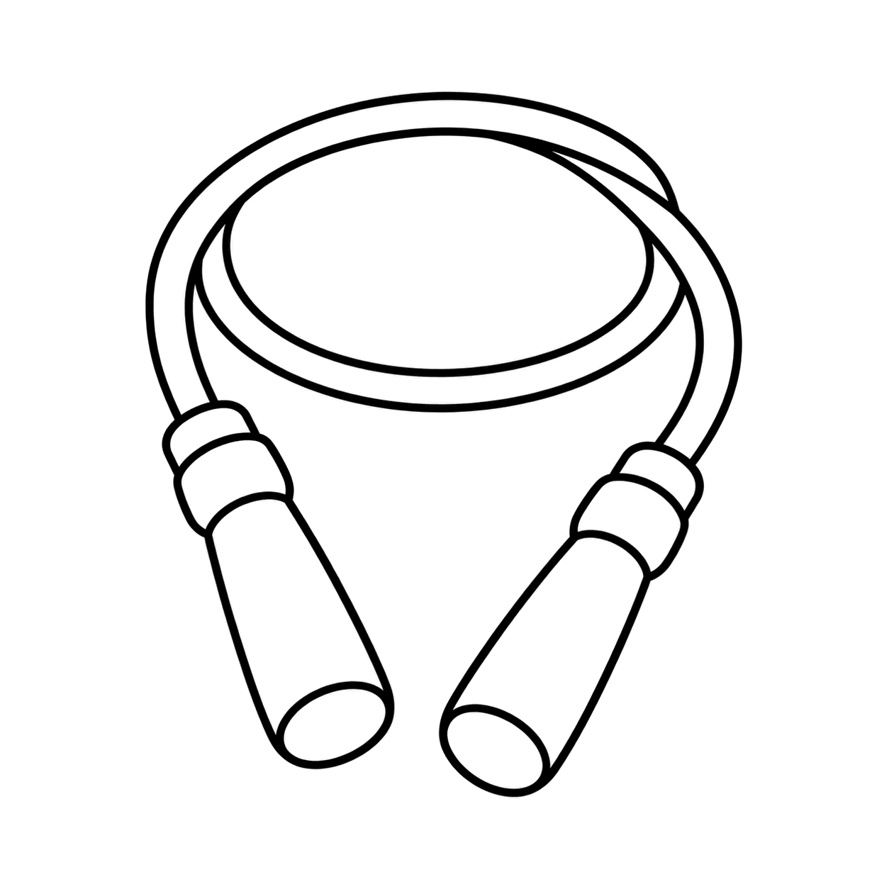 なわとびのぬりえ用線画