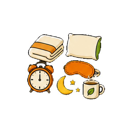 文字やロゴがない快眠セットのアイコン