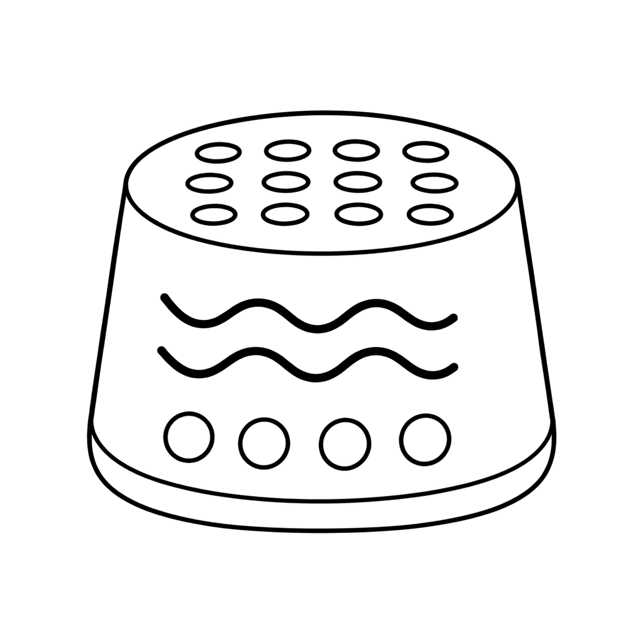 環境音マシンのぬりえ用線画