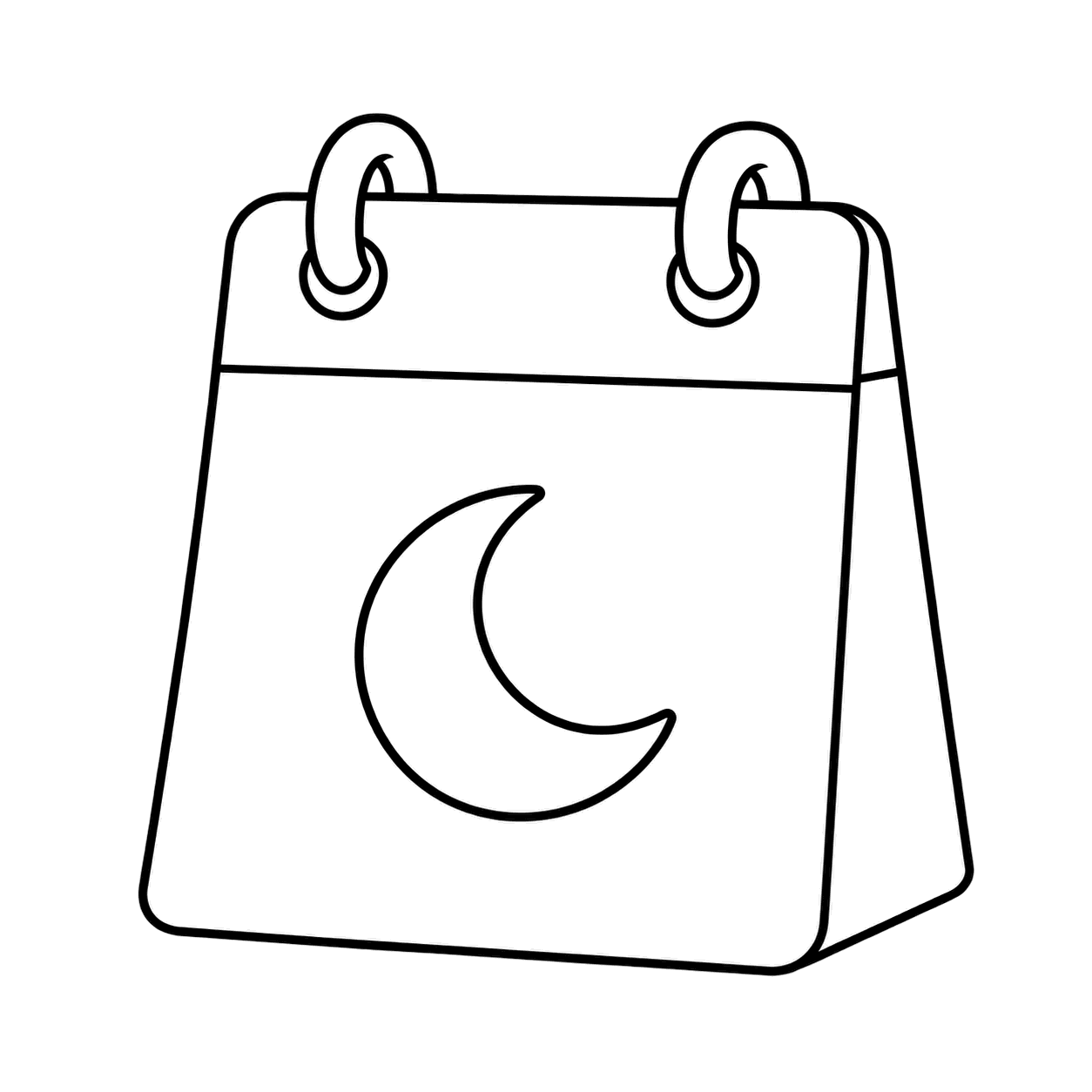 睡眠記録のぬりえ用線画