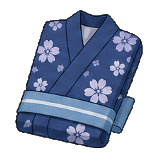 花模様が入った浴衣のアイコン
