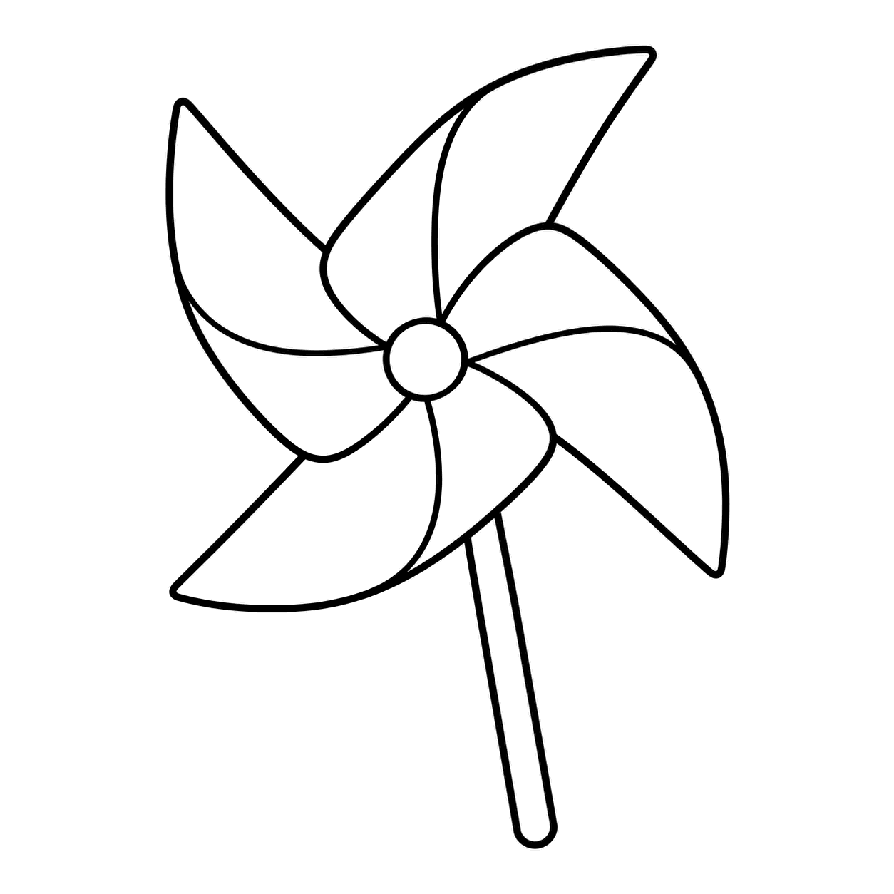 紙風車のぬりえ用線画