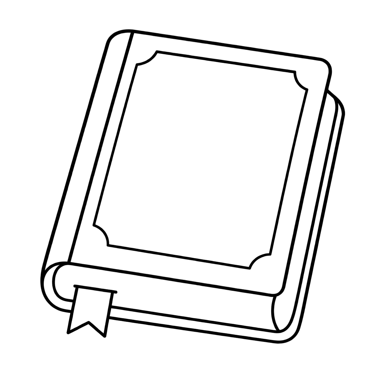 空白のガイドブックのぬりえ用線画