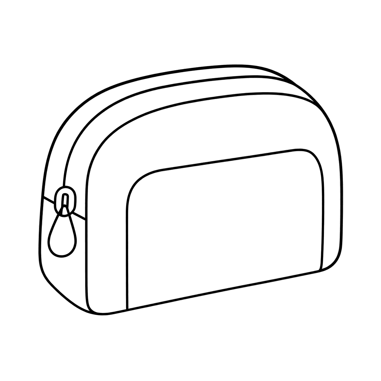 洗面ポーチのぬりえ用線画