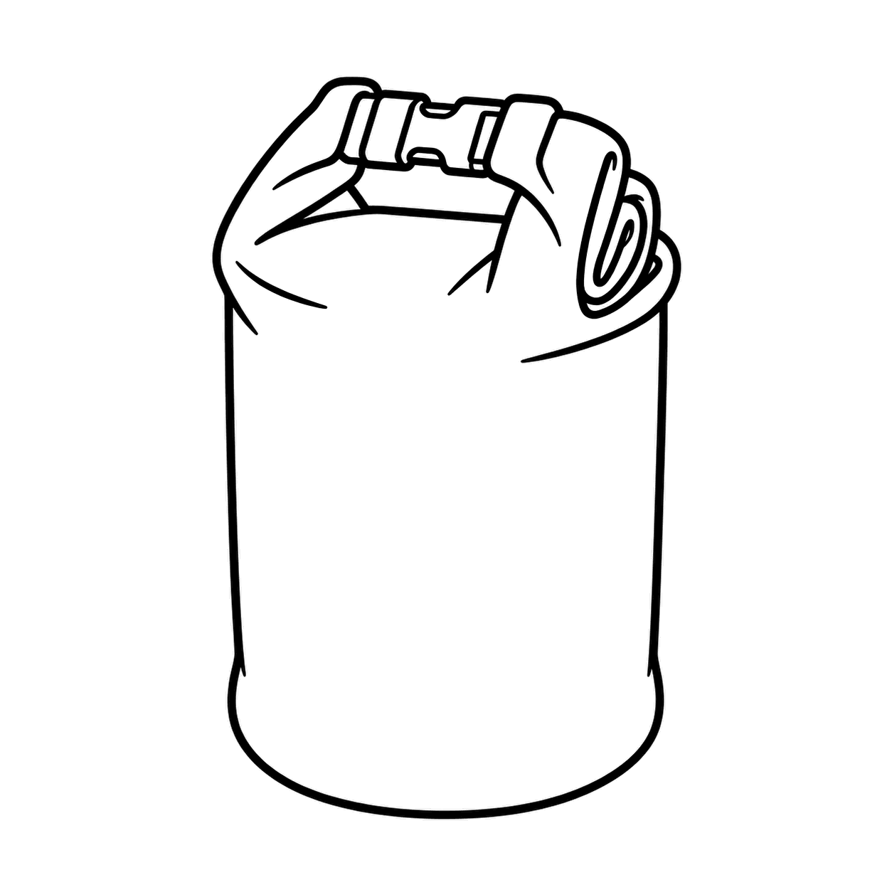 防水袋のぬり絵用線画