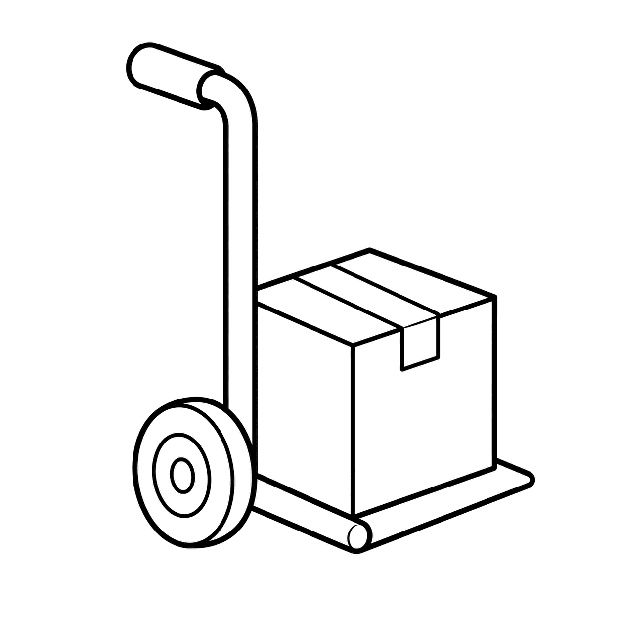 台車のぬり絵用線画