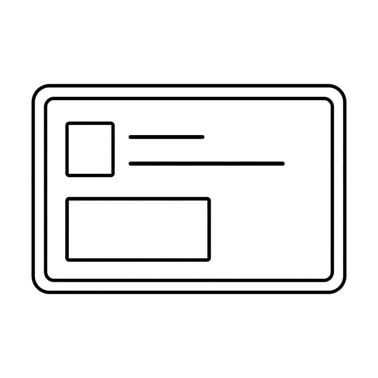 配送ラベルのぬり絵用線画