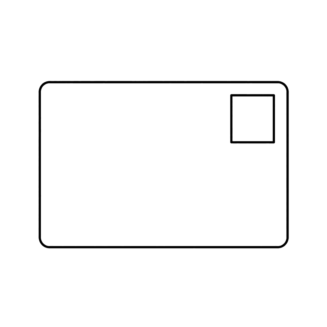 はがきのぬりえ用線画