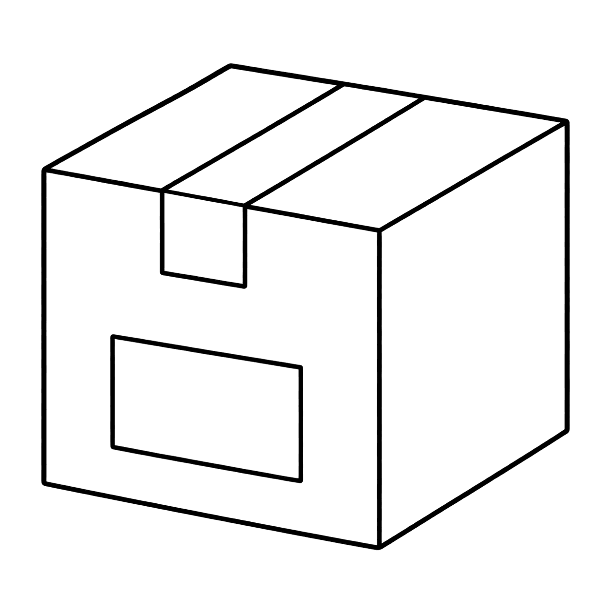 小包のぬりえ用線画