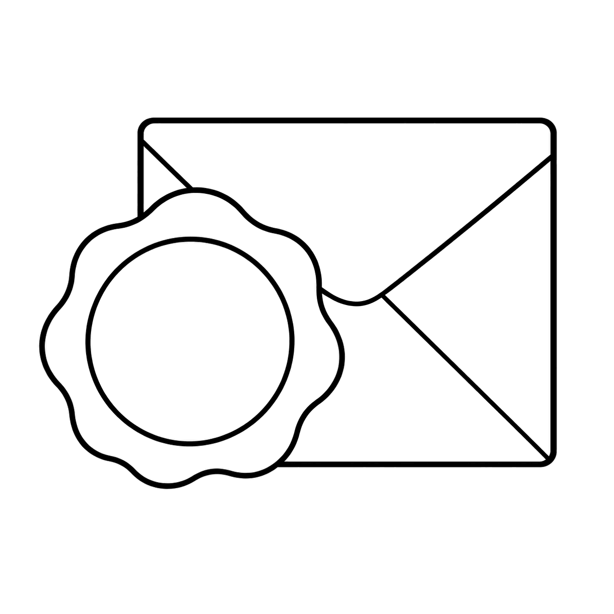 封ろうのぬりえ用線画