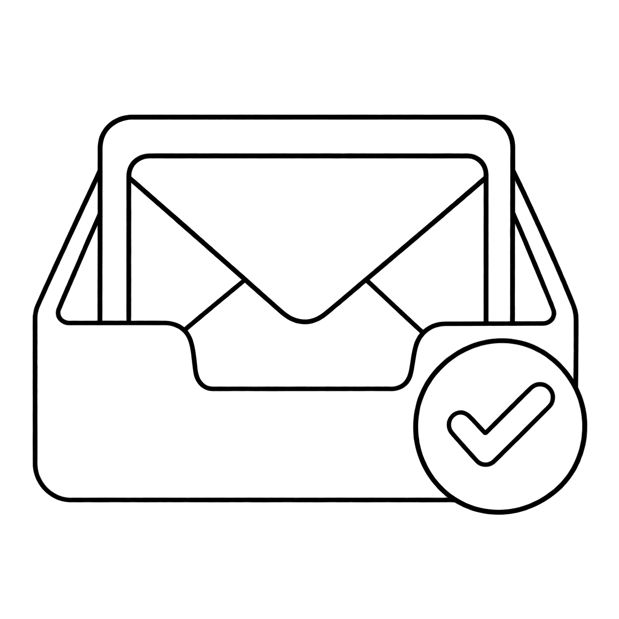 送信確認のぬりえ用線画