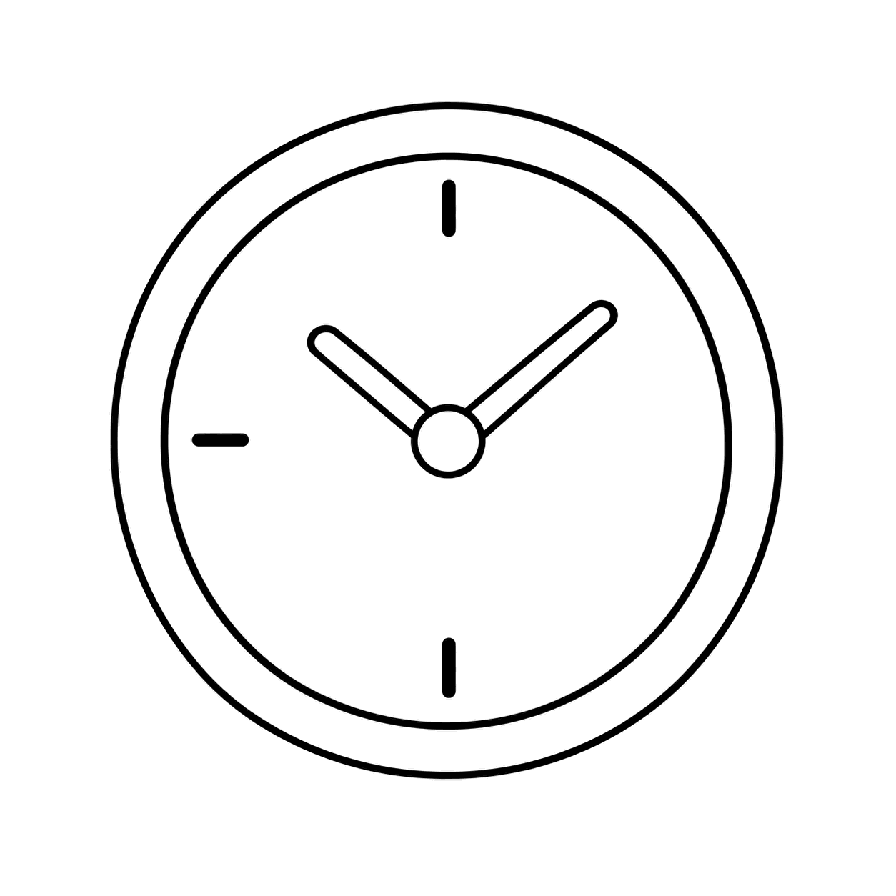 時計の針のぬりえ用線画