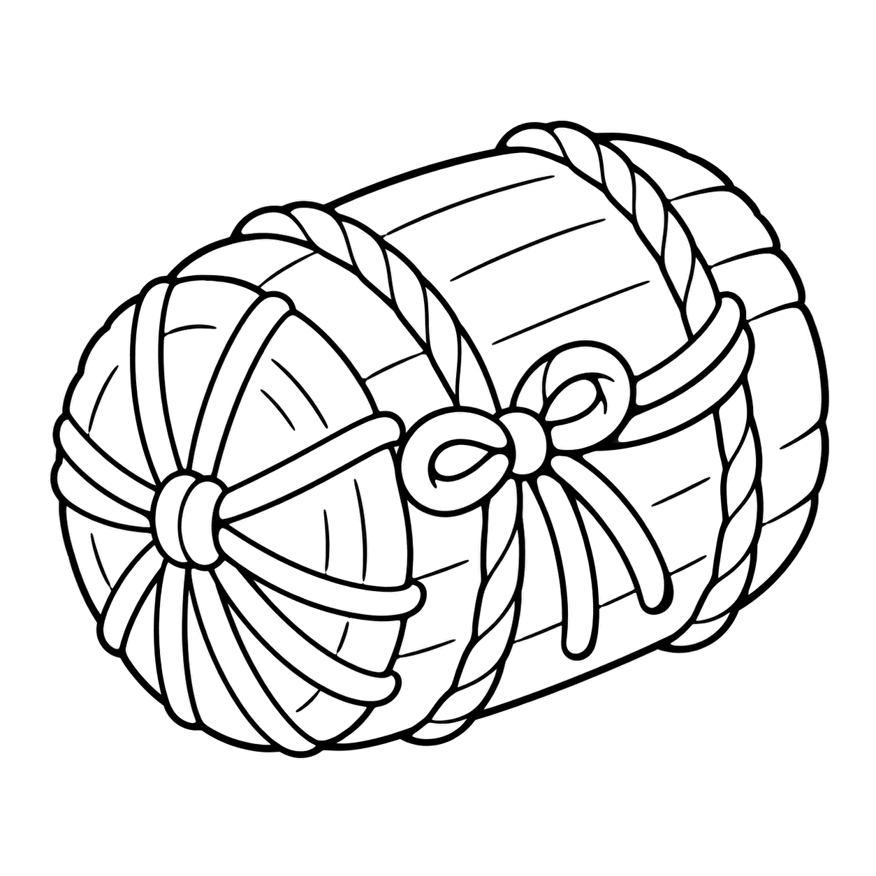 米俵のぬり絵用線画