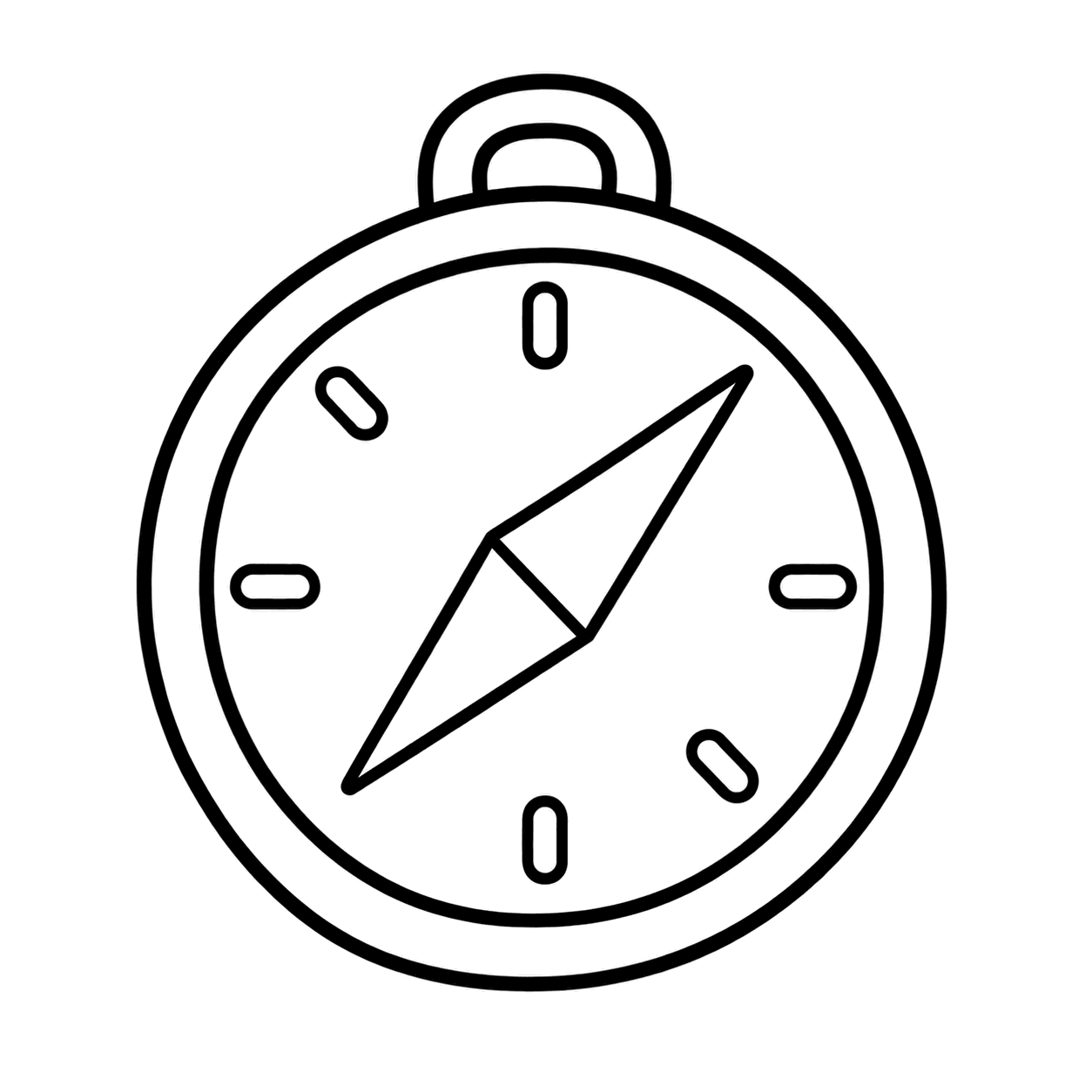 コンパスのぬりえ用線画